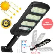 LED Solar Street Light Motion Sensor Commercial Dusk To Dawn Outdoor Road Lamp