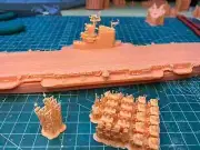 3D Printed 1/700 Russian Navy Nakhimov Aircraft Carrier Unpainted Model Kit NEW