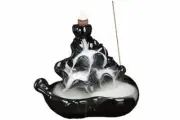 Waterfall Backflow Incense Burner Ceramic Cone Holder Porcelain Smoke Back Flow