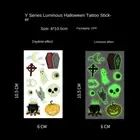 10 pcs Fluorescence Glowing Spider Web Stickers Glow-in-the-dark Stickers Party