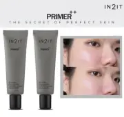 2 Tubes x IN2IT Primer++ All Matte Pore Invisible Hydration Shield Poreless 15g.