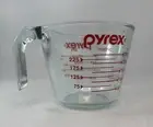 6 Pack 8 OZ; Pyrex; Measuring Cup. Sold in Cases Of 6
