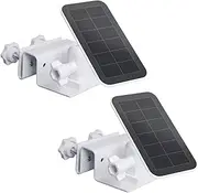 [HOLACA] 2Pack Gutter Mount compatible with for Arlo Pro Solar Panel Versions,Arlo Ultra Ultra 2 Arlo Pro 3 Arlo Pro 4 Arlo Solar Panel, Eufycam 2 2C 2C Pro 3 3C S220 S230 (White 2Pcs)