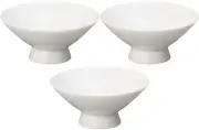Set of 3 White Deep 2.0 Flat [6.6×3cm] Sake cupJapan