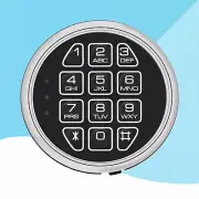Gun Safe lock Replacement Chrome Keypad with Solenoid Lock &2 Override Keys New