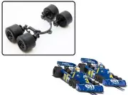 Scalextric W11485 Front Wheels Tyres Axles For 1976 Tyrrell P34 F1 6 Wheeler NEW