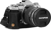 MegaGear Ever Ready Genuine Leather Camera Half Case Compatible with Olympus OM-D E-M5 Mark III