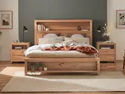 Oxford Bed Frame - Queen / Natural