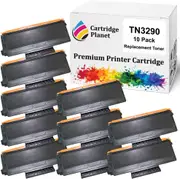10-Pack Compatible Toner Cartridge for Brother TN-3290 TN3290 (8,000 Pages) for Brother HL5340D HL5350DN HL5370DW HL5380DN MFC8370DN MFC8880DN MFC8890DW