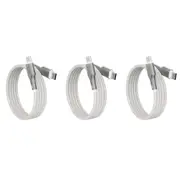 3x EFM Mag-Coil 1m Male USB-C Cable Charging Data Cord 100W For Samsung S23+ WH