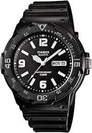 [Casio] Men's G-Shock 1/100 Digital Stopwatch, Clear Black/Gold Dial, Black Band