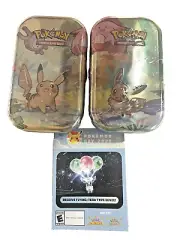 Pokemon TCG: Kanto Friends Tins-Pikachu, Eevee & Nintendo Flying Type Eevee Code