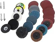 4sets Rotary Tool Accessory Set R-type Grinding Discs Sanding Pads and Roll Lock Sandpaper for Drill 50mm Shank 300pcs*4