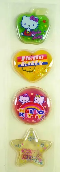 【震撼精品百貨】Hello Kitty 凱蒂貓~KITTY立體水貼紙-青蘋果