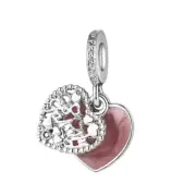 New Silver Color Vintage Dangle Beads Fits Silver Charm Bracelet Bangle Women M