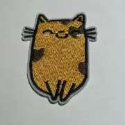 Orange Cat Patch Cute Kitty Embroidered Iron On Sew On