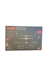ICON 59158 TDST-41 SAE PROFESSIONAL TAP AND DIE SET 41-PIECE (AE) (PSH035690)