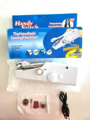 New Handy Stitch Handheld Sewing Machine White USB Electric Battery