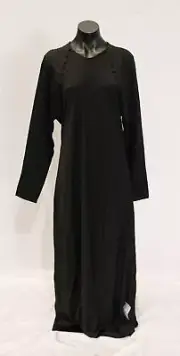 ASOS Women's L/S Satin Bias Cut Maxi Dress AC2 Black Size 18 (U.S 14) NWT