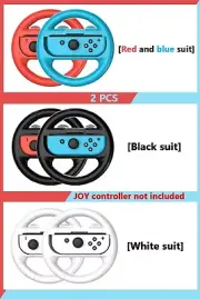 Resilient Gamepad Accessories Round Steering Wheel Grip for Nintendo Joy-Con USA