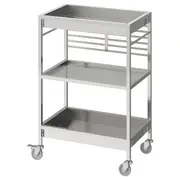 KUNGSFORS Kitchen trolley, stainless steel