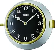 Seiko Nao Wall Clock, Silver and Black