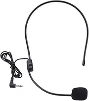 Portable Guide Lecture Speech Microphone Head-Mounted Head Wear Microphone Lightweight Over Head for Teaching Meeting