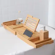 Bath Caddy Tray | Bathtub Caddy Tray Organizer | Wooden Adjustable Bath Tub Tray