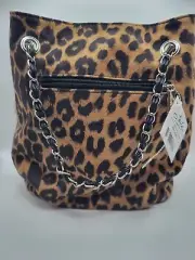 GEIR NESS WDW EPCOT Laila Norway Faux Leopard/Suede Purse NWT 2/2020 Purse Only