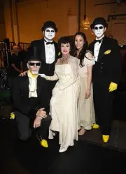 Chita Rivera the cast of 'The Visit' pose backstage at the 2015 To - Old Photo