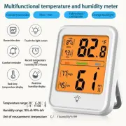 Digital Thermometer Indoor Outdoor Wall-Mounted Light Thermometer And Hygrometer