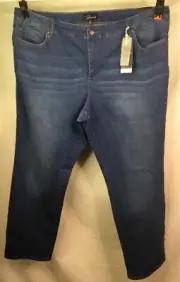 AUTOGRAPH DENIM LIGHT “SECRET” STRAIGHT LEG STRETCH JEANS SIZE 26 NEW #33