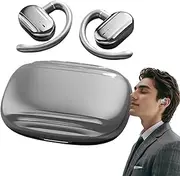 Open Ear Clip Wireless Earbuds - Open Ear Wireless Earbuds,Waterproof Long Battery Life Smart Earphone for Women Travel Adults Home Game Men Phones