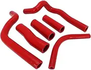 Rynplex Motorcycle Silicone Radiator Coolant Hose Water Pipe CR500R CR 500R 500 R 1990-2000 2001 Off Road Performance Silicone Motorcycle Coolant Hose