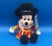 NEW Disney Store UK Beefeater Mickey Mouse Beanbag Plush 9" NICE Fast Free Ship!