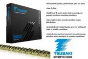Tsubaki MXC Non O-Ring Gold Chain 520x114 Links For Yamaha YZ250 P-S 02-04
