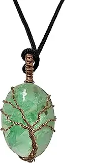 [Crystal Wonderland] Fluorite Wisdom Tree Crystal Pendant Jewellery Gemstone Spiritual Energy