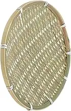 Bamboo Woven Tray Decorative Serving Basket for Fruits Vegetables Durable Storage for Home Multi Functional Design for Snacks Sundries
