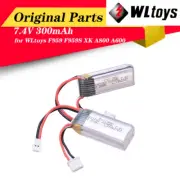2pcs/ 7.4V 300mAh WLtoys RC Airplane Battery Li-Po for Aircraft XK A800 A600