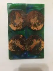 Dyed And Stabilized Buckeye Burl Rounds Knife Scales .30 x 1.75 x 5.25" - #5273