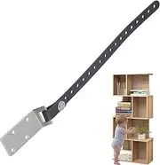 Furniture Wall Strap,Anti-Tip Strap - Heavy Duty Cabinet Protector Strip for Safety - Bedside Fixer with Anti-Dumping Safety Strap for Shelf, Fixat