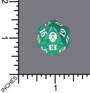 Brand New D20 Spindown Magic Spindown Die - Dominaria - Green MTG Dice D20