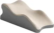 Abbraccia Back Pillow for Bed Sitting up Reading Pillow Memory Foam Versatile Bed Pillow Rest for Lying, Beige