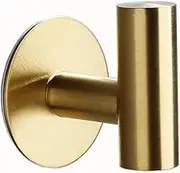 Coat Rack Wall Mount Mr and Ms-Golden Brushed Hangers,Home Wall Hook,self Adhesive Bathroom Rack,2 Or 4pcs Wall Coat Hooks(Gold,2pcs)