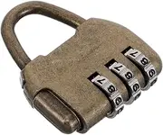 CONGARTENO Mini Combination Lock Vintage Case Lock for Suitcase Keyless Password Padlock for Travel