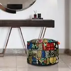 Hippie Vintage Pouffe Cotton Floor Mudda Patchwork Bean Bag Chair Footstool