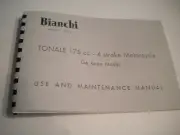 1960's Bianchi Tonale 175 Motorcycle Owners Manual-NEW