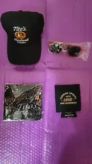 Tito's Vodka Bandanna, Hat, Can Cozzie & Sunglasses Sealed Unisex Promo Items