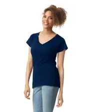 Gildan Softstyle Ladies' V-Neck Short Sleeve T-Shirt