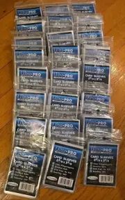 Lpt of 24 Ultra Pro Penny Card Soft Sleeves of 100 for Standard Cards 2400 Total